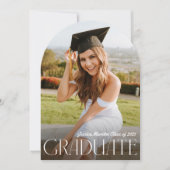 Moderner Foto Abschluss Einladung (Vorderseite)