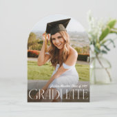 Moderner Foto Abschluss Einladung (Stehend Vorderseite)