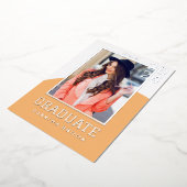 Moderner Foto Abschluss Folieneinladung (Gedreht)