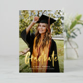 Moderner Foto-Abschluss Folieneinladung (Stehend vorne)