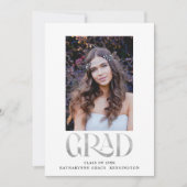 Moderner Foto-Abschluss für die Silberfolientypogr Ankündigung (Vorderseite)