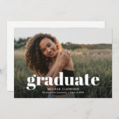 Moderner Foto-Abschluss für fett formatiertes  Ankündigung (Vorne/Hinten)