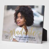 Moderner Foto-Abschluss für Goldene Skripte Fotoplatte (Seite)