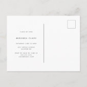 Moderner Foto-Abschluss für Helle Fun Ankündigungspostkarte (Rückseite)