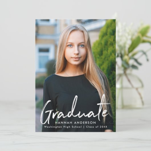 Moderner Foto-Abschluss für Pinsel Ankündigung (Stehend Vorderseite)