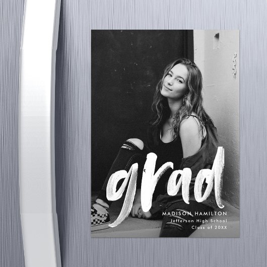 Moderner Foto-Abschluss für Pinsel Magneteinladung