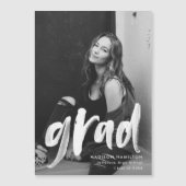 Moderner Foto-Abschluss für Pinsel Magneteinladung (Vorderseite)