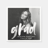 Moderner Foto-Abschluss für Pinsel Serviette (Vorderseite)