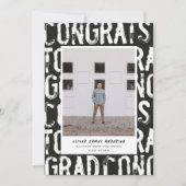 Moderner Foto Abschluss inv Einladung (Vorderseite)