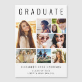 Moderner Foto Abschluss Magnetische Ankündigung (Vorderseite)