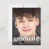 Moderner Foto Abschluss Magnetische Ankündigung (Vorderseite)