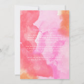 Moderner Foto-Abschluss mit rosa und orangefarbene Ankündigung (Rückseite)