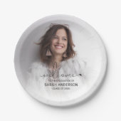 Moderner Foto Abschluss Pappteller (Vorderseite)