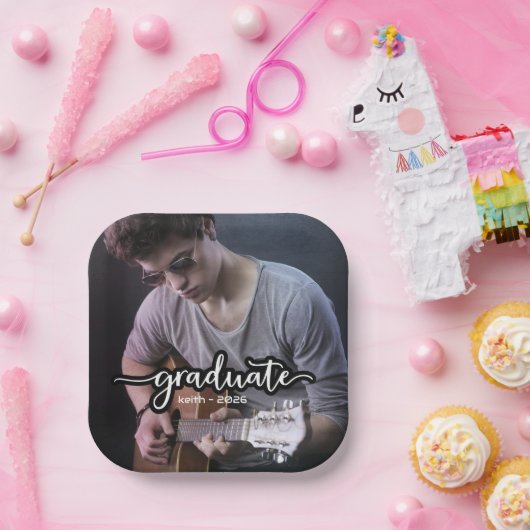 Moderner Foto Abschluss Pappteller (Party)