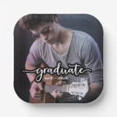 Moderner Foto Abschluss Pappteller (Vorderseite)