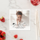 Moderner Foto Abschluss Serviette (Beispiel)