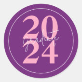 Moderner Foto Abschluss Umschlag Aufkleber (Vorderseite)