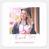 Moderner Foto Abschluss Umschlag Aufkleber (Vorderseite)