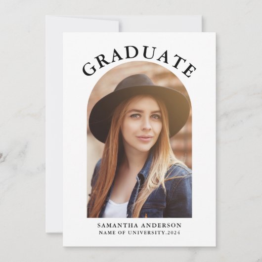 Moderner Foto Arch Abschluss Ankündigung (Vorderseite)