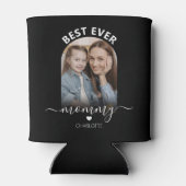 Moderner Foto Arch | Beste Mommy Can Cooler Dosenkühler (Rückseite)