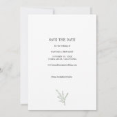 Moderner Foto Arch Blush Save The Date (Rückseite)