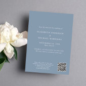 Moderner Foto Arch QR Code Hochzeit in Urlaubsort Save The Date