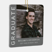 Moderner Foto Boy 2023 Abschluss Keramikornament (Rechts)
