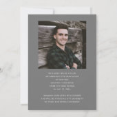 Moderner Foto Boy Abschluss Ankündigung (Rückseite)