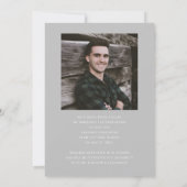 Moderner Foto Boy Abschluss Ankündigung (Rückseite)