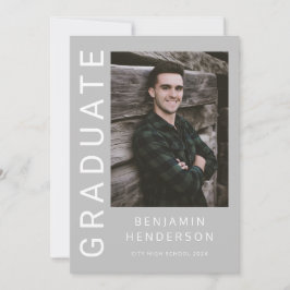 Moderner Foto Boy Abschluss Ankündigung