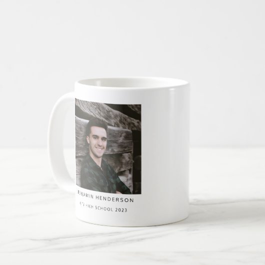 Moderner Foto Boy Abschluss Kaffeetasse (Vorderseite Links)