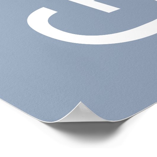 Moderner Foto Boy Blue Abschluss Poster (Ecke)