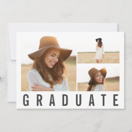 moderner Foto-Collage fett Grafikabsolventen Ankündigung