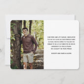 Moderner Foto Collage Film Strip Abschluss Announ Ankündigung (Rückseite)