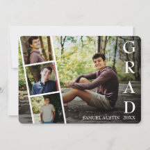 Moderner Foto Collage Film Strip Abschluss Announ