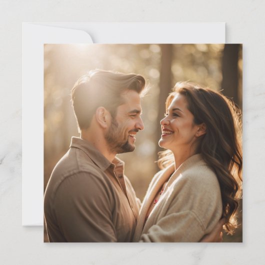 Moderner Foto Custom QR Code Save the Date Invitat Einladung (Rückseite)