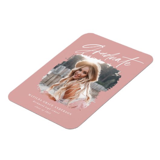 Moderner Foto-Drehbuch Zeitgenössischer Abschluss- Magnet (Linke Seite)