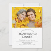 Moderner Foto Erntedank Einladung (Vorderseite)