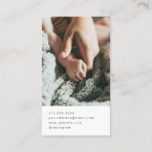 Moderner Foto-Fotograf Visitenkarte (Rückseite)