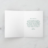 Moderner Foto für Arkor-grüne Blockelemente Abschl Dankeskarte (Innenseite)