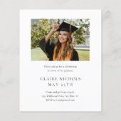 Moderner Foto für vertikales Budget Abschluss Einl (Rückseite)