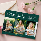 Moderner Foto Grüner High School Abschluss