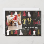 Moderner Foto Holiday Feiertagskarte (Vorderseite)