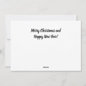 Moderner Foto Holiday Feiertagskarte (Rückseite)