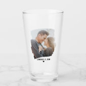 Moderner Foto-Individuelle Name oder Nachrichtenbä Glas (Vorderseite)