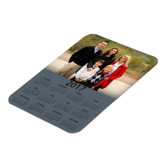 Moderner Foto-Kalender 2017 Magnet (Linke Seite)