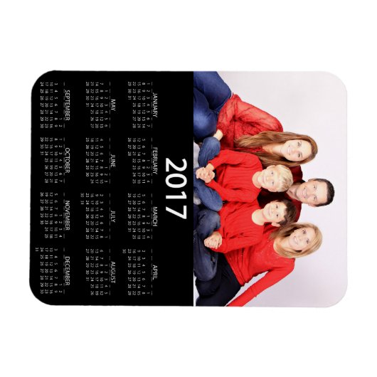 Moderner Foto-Kalender 2017 Magnet (Horizontal)