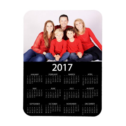 Moderner Foto-Kalender 2017 Magnet (Vertikal)