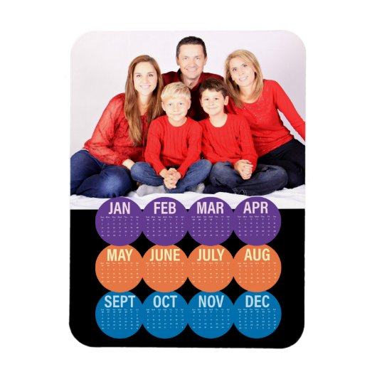 Moderner Foto-Kalender 2018 Magnet (Vertikal)