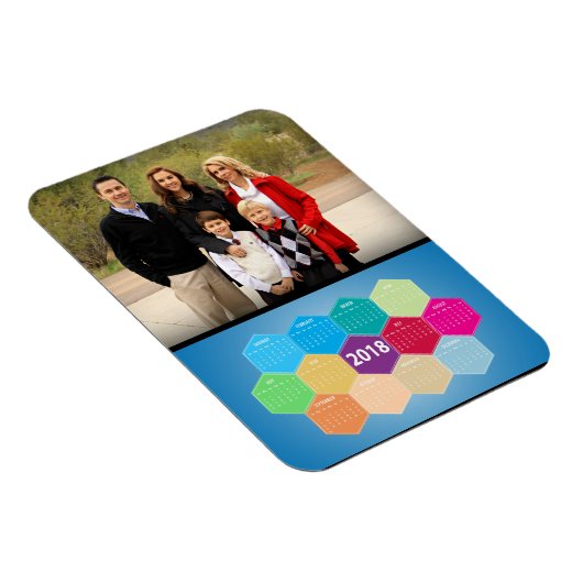 Moderner Foto-Kalender 2018 Magnet (Rechte Seite)